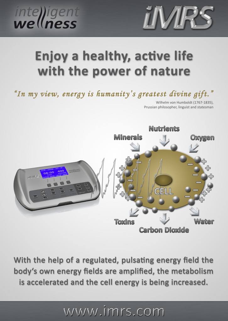 Poster of iMRS/PEMF information - Intelligent Wellness